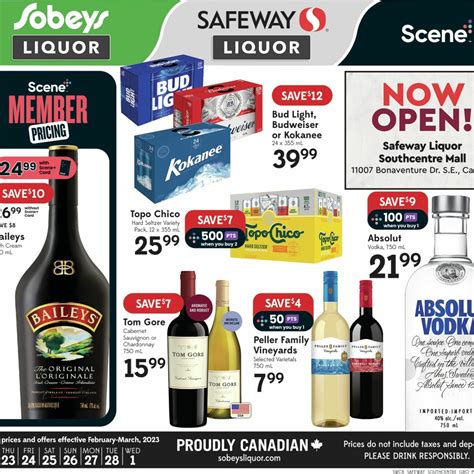 Safeway Weekly Flyer Southcentre Mall Store Only Liquor Specials