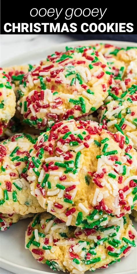 These Rich And Decadent Ooey Gooey Butter Christmas Cookies Are So