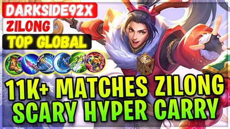 K Matches Zilong Scary Hyper Carry Top Global Zilong Darkside X