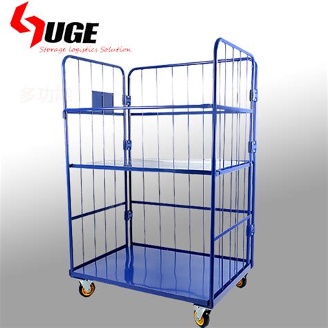 Custom Warehouse Rigid Foldable Portable Logistics Roll Container