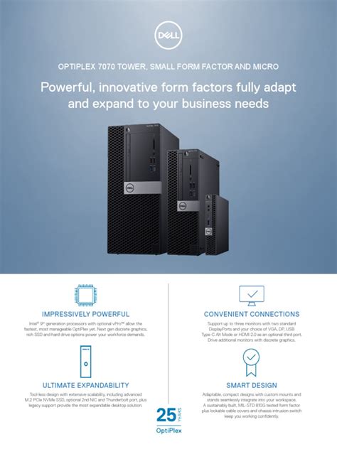 dell optiplex  specsheet  solid state drive desktop computer