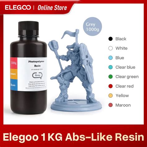 Elegoo Resina De Impressora 3d Tipo Abs Resina De Cura Uv Lcd 405nm