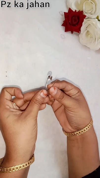 Diy Safety Pin Earrings 😱😱 Diy Earrings Using Safety Pindiy Craft