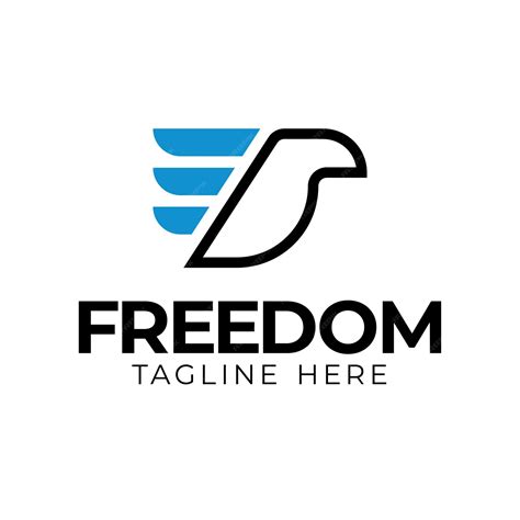 Premium Vector Freedom Minimal Logo Design Template