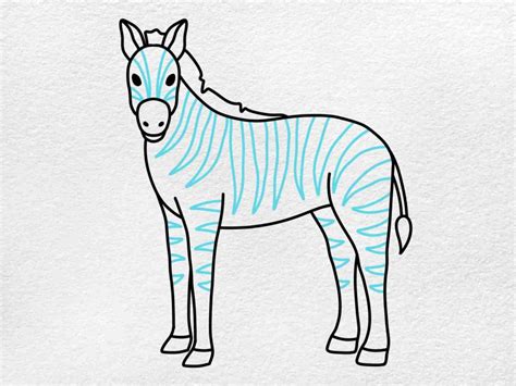 How To Draw A Zebra Helloartsy