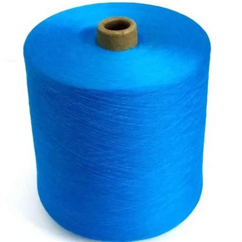 Ring Spun Ply Blue Dyed Cotton Yarn For Textile Industry At Rs