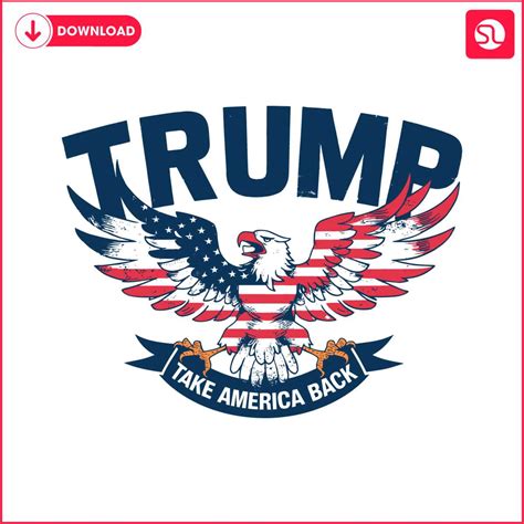 Patriotic Eagle Trump 2024 Take America Back SVG SVGLand