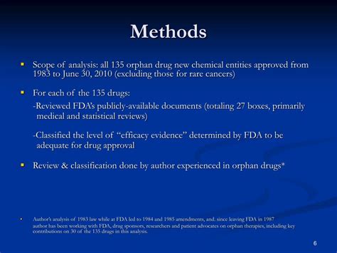 Ppt Quantum Of Effectiveness Evidence In Fdas Approval Of Orphan