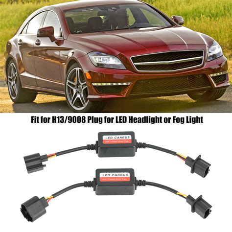 H13 9008 Led Headlight Decoder Resistor Canbus Decoder 2pcs For Plug Led Headlight Fog Light