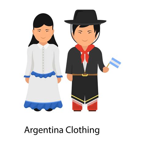 Argentina Clothing Couple 2527424 Vector Art at Vecteezy
