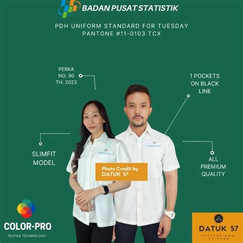 Jual International Quality Seragam Kemeja PDH BPS Badan Pusat