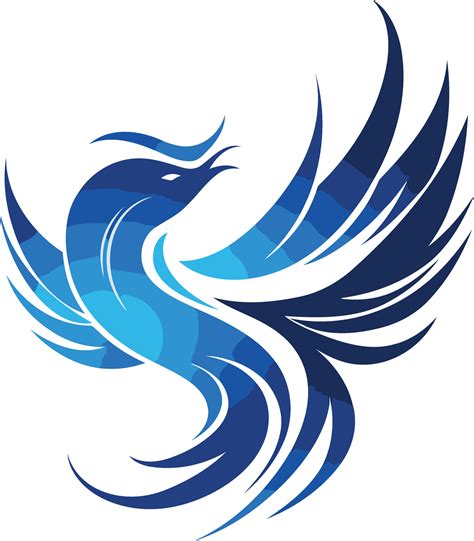 Abstract Blue Bird Logo Design Vector Art At Vecteezy