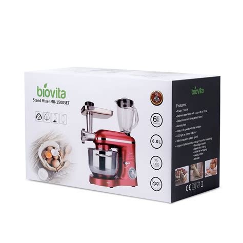 Mixer Planetar Biovita Mb Set W Bol L Din Inox Cu Toc Tor