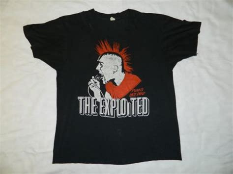 Vintage The Exploited 80s Punks Not Dead T Shirt Screen Star Defunkd