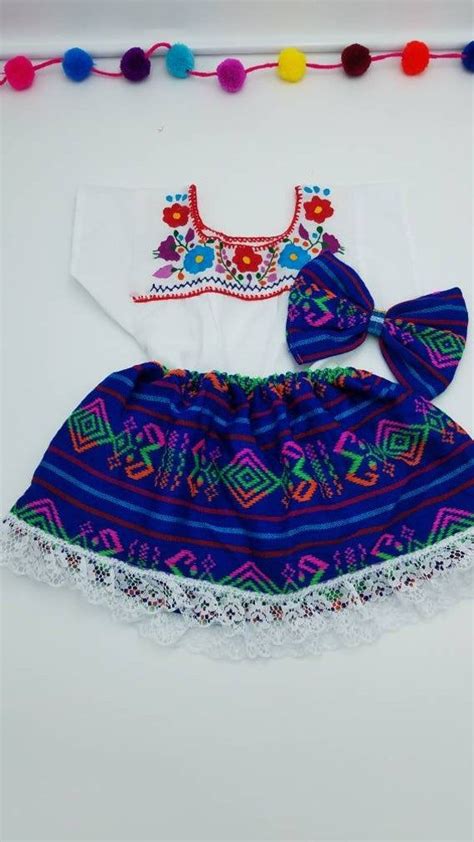 Baby Girl Mexican Outfitroyal Blue - Etsy | Mexican outfit, Colorful ...