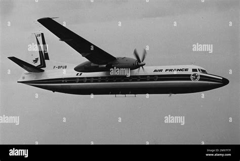 Fokker F27 500 Air France Stock Photo - Alamy