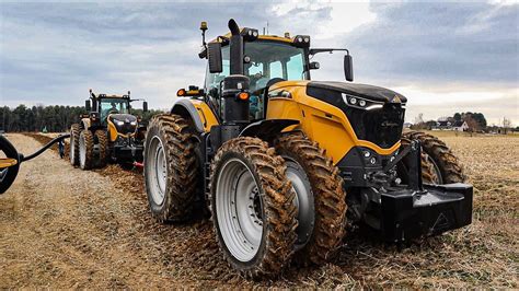 Two Fendt Tractors Plowing Deep Youtube