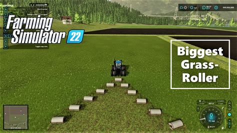 Fs22 Make The Biggest Grass Roller Ls22 Youtube