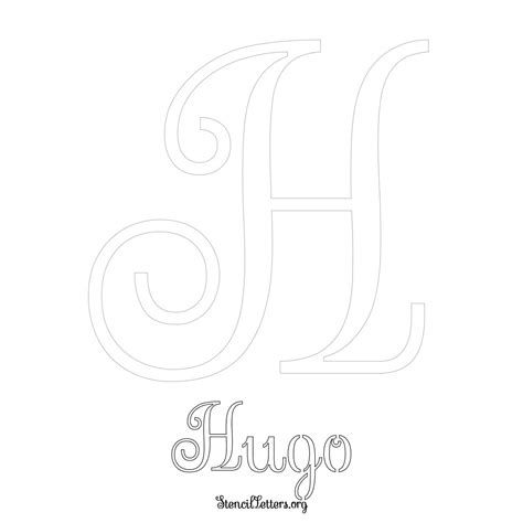 Hugo Free Printable Name Stencils With 6 Unique Typography Styles And