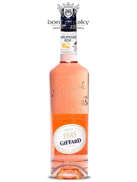 Giffard Crème de Pamplemousse Rose Różowy grapefruit likier barmański