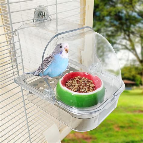 Amazon.com : Bird Cage Feeder, No Mess Bird Feeder for Cage, No Spill ...