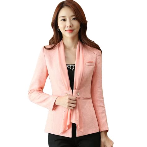 2018 New Formal Long Sleeve Plus Size 4xl Jacket Office Ladies Work Wear Coat Elegant Women