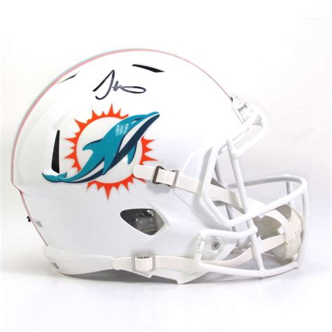 tyreek hill auto fanatics authentic miami dolphins nfl football helmet