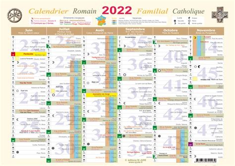 Calendrier Romain Liturgique Et Familial