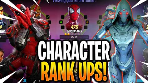 New Character Rank Ups F2p 5 Marvel Strike Force Msf Youtube