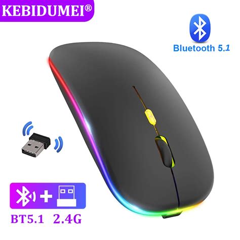 Bluetooth Fare 2 4GHz Kablosuz Fare Fare Arj Edilebilir Fare Sessiz