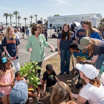 Singer Songwriter Amy Grant Joins Students To Plant Trees At Price