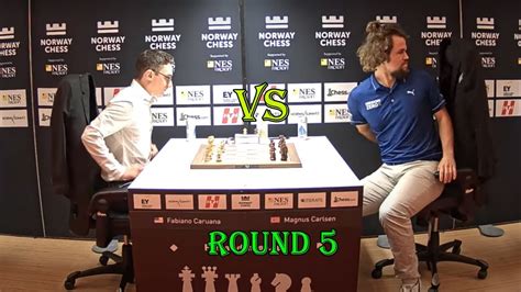 Fabiano Caruana Vs Magnus Carlsen Norway Chess Blitz 2023 R5 YouTube