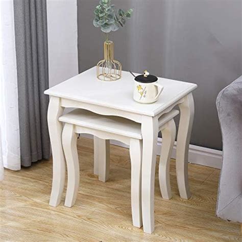 Sogeshome Tables Gigognes Tables Basses Classiques Blanches Table D