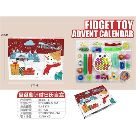 Pop Fidget Bubble Advent Calendar Toy Pack 24days Christmas Countdown