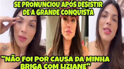 Gaby Fontenelle Se Pronuncia Ap S Desistir Do Reality A Grande