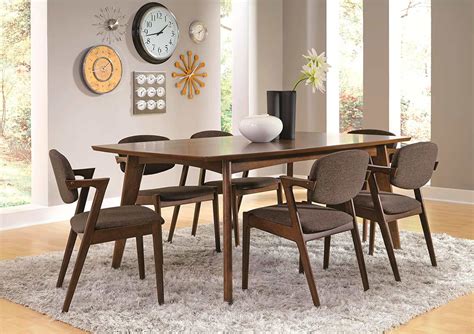 Dark Walnut Dining Table Co351 Urban Transitional Dining