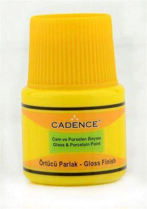 Glasverf Porseleinverf Metallic Lemon Yellow Cadence 45ml Bol