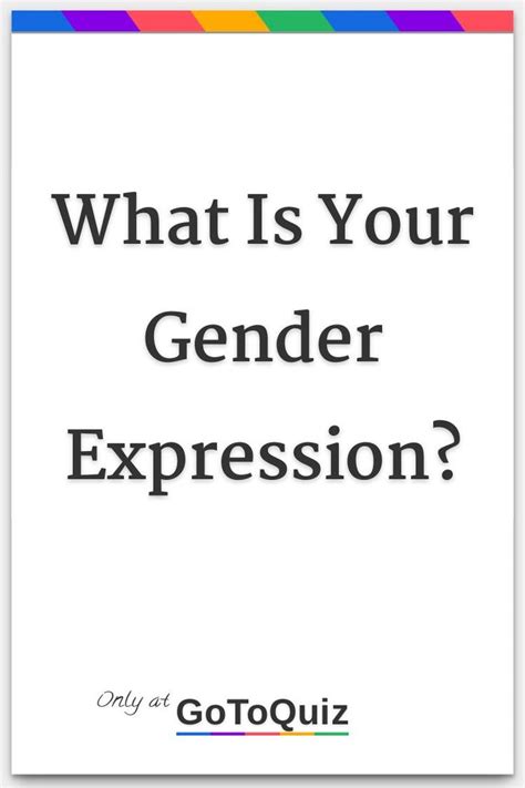 What Is Your Gender Expression My Result Quite Feminine Gender Quiz