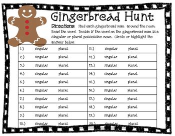 Christmas Possessive Noun Hunt By Miss Purple Pineapple TpT