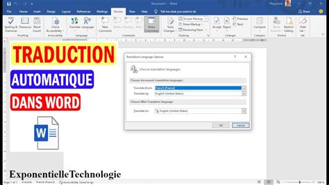Comment Traduire Un Document Word En Toutes Les Langues Traduction