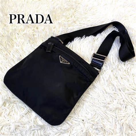 フォロー 極美品 Prada プラダ ショルダーバッグ サコッシュ ブラック 黒 がとてもあ