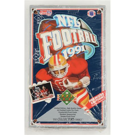 Upper Deck Premiere Edition Football Full Wax Box With Packs