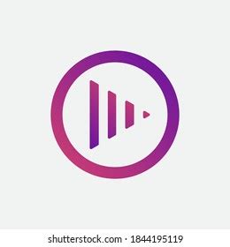 Play Music Logo Vectorgradient Logomusic Illustration Stock Vector ...