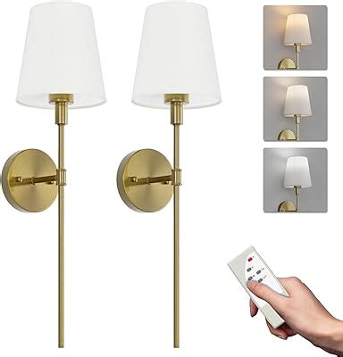 Passica Decor Battery Operated Wall Sconces Set Of Two Wireless Lamps