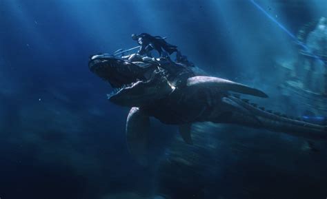 Patrick Wilsons Ocean Master And His Tylosaur Featured In New Aquaman