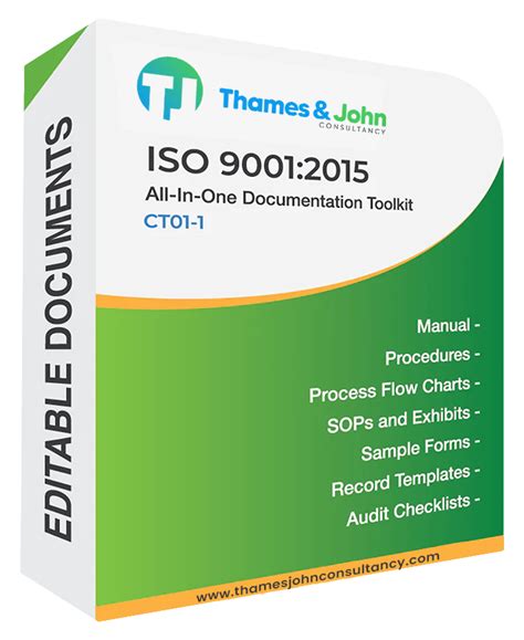 Iso 90012015 Documentation Kit For Qms Manual Procedures Forms