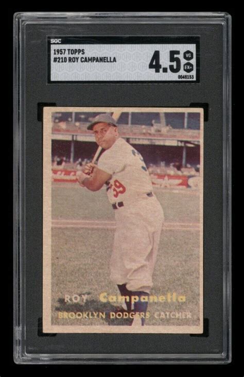 Topps Set Break Roy Campanella Sgc Vg Ex Ebay