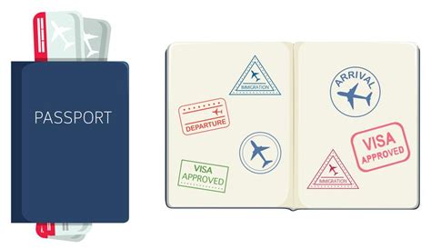 Passport On White Background 474764 Vector Art At Vecteezy