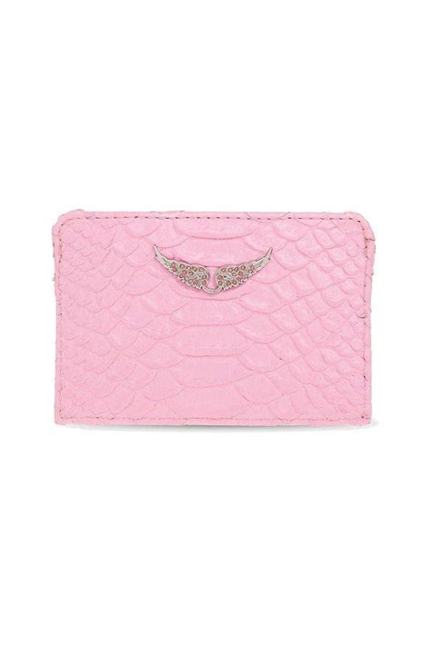 Zadig Voltaire Pass Savage Card Holder In Pink Lyst