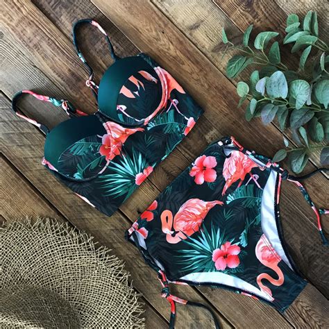 TIOZONEY Bikini Cintura Alta Sexy Del Mujer Falabella